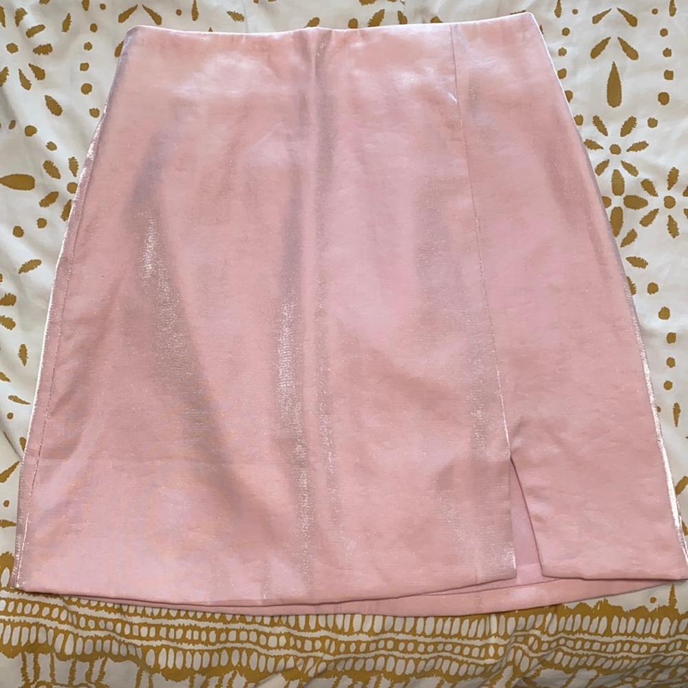 Light pink mini skirt